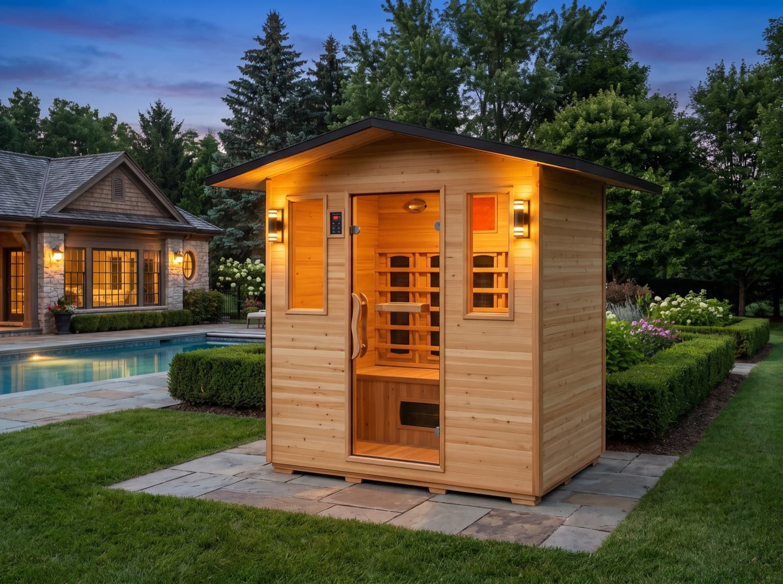 Cayenne 4-Person Outdoor Infrared Sauna