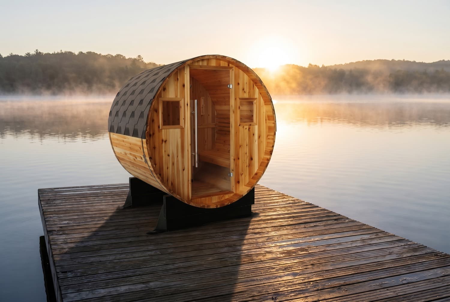 Aurora 2-4 Person Traditional Barrel Sauna