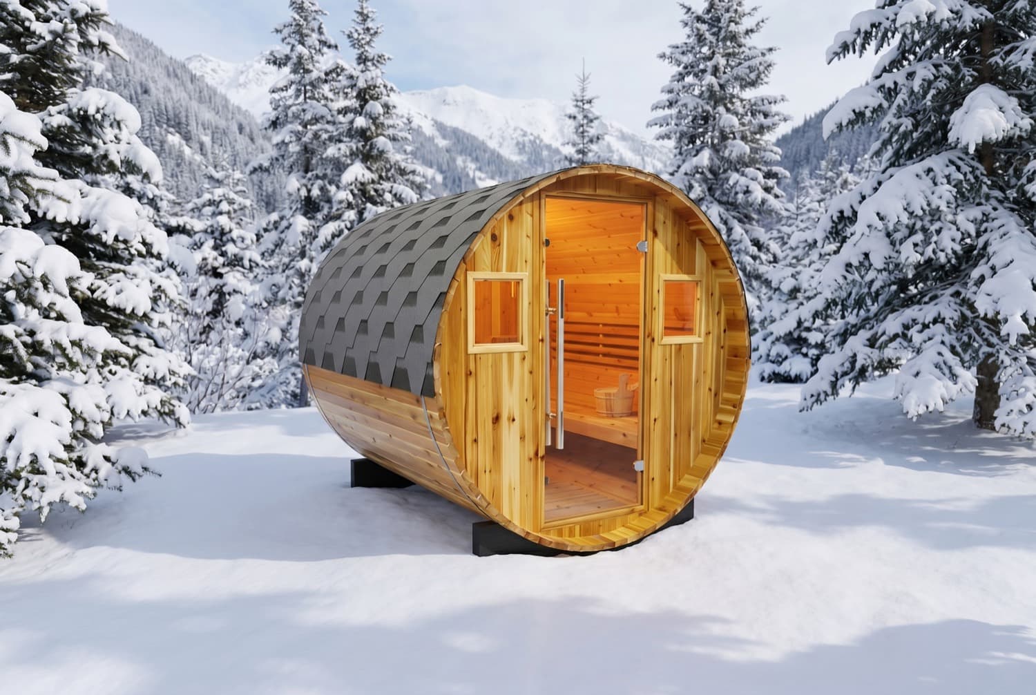 Winter cabin