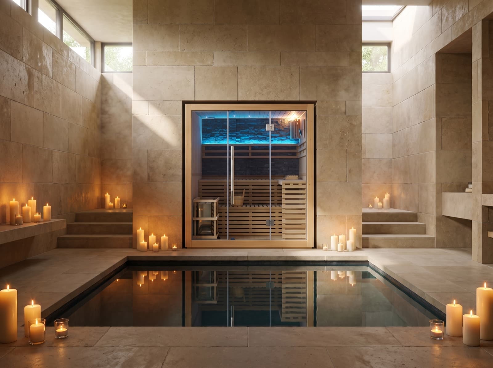 The estate bathhouse