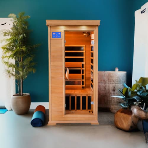 1-2 Person Indoor Infrared Cedar Sauna