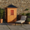 Eagle 2 Person Outdoor Traditional Wet/Dry Sauna with Harvia Heater