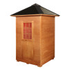 Eagle 2 Person Outdoor Traditional Wet/Dry Sauna with Harvia Heater