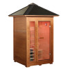 Bristow 2-Person Outdoor Wet/Dry Traditional Sauna with 4.5kW Harvia Heater