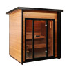 Cayman 4-Person Outdoor Traditional Sauna Double Bench with 6kW Harvia Heater Cayman 4-Person Outdoor Traditional Sauna Double Bench with 6kW Harvia Heater