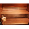 Cayman 4-Person Outdoor Traditional Sauna Double Bench with 6kW Harvia Heater