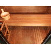 Cayman 4-Person Outdoor Traditional Sauna Double Bench with 6kW Harvia Heater