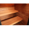 Cayman 4-Person Outdoor Traditional Sauna Double Bench with 6kW Harvia Heater