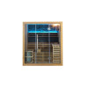 Westlake 3-Person Luxury Indoor Traditional Sauna with 4.5kW Harvia Heater