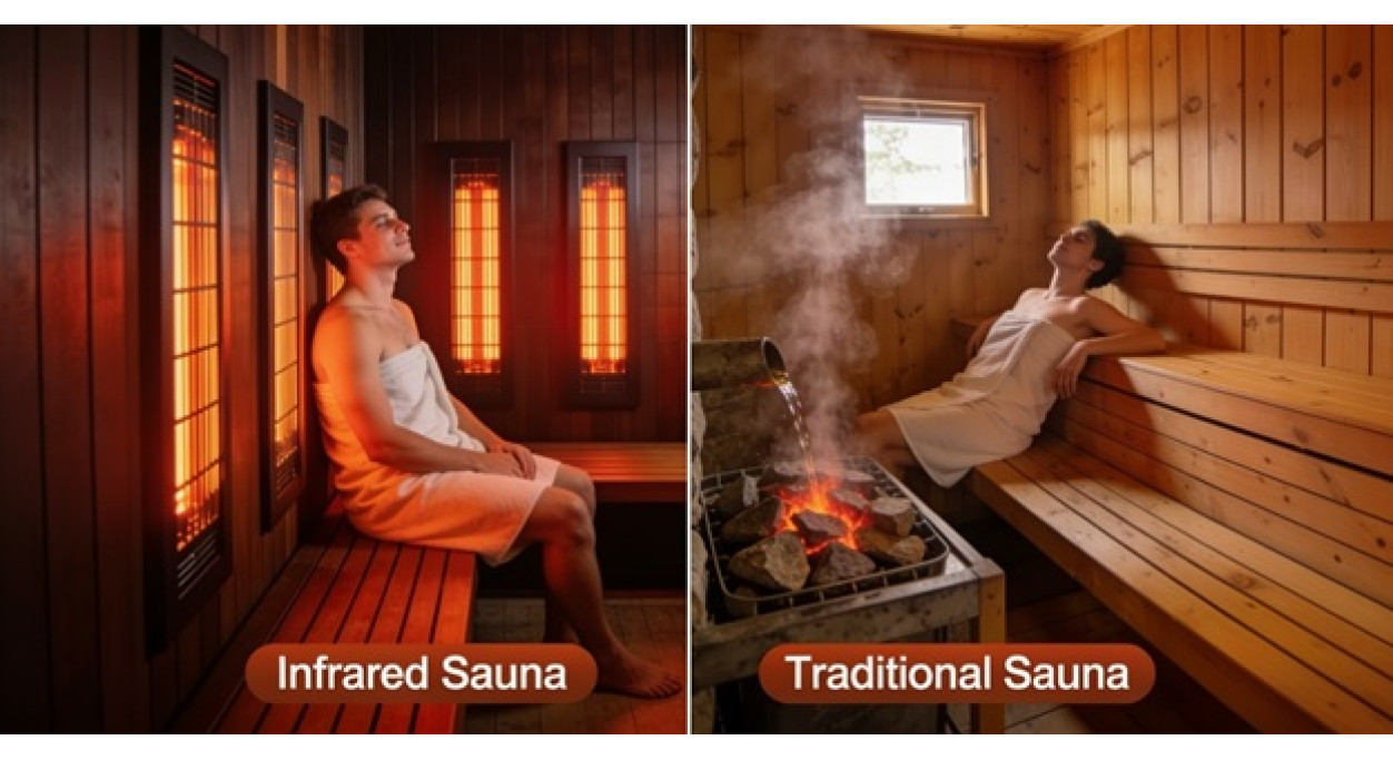 The difference in the heating experience between Infrared and Traditional Saunas