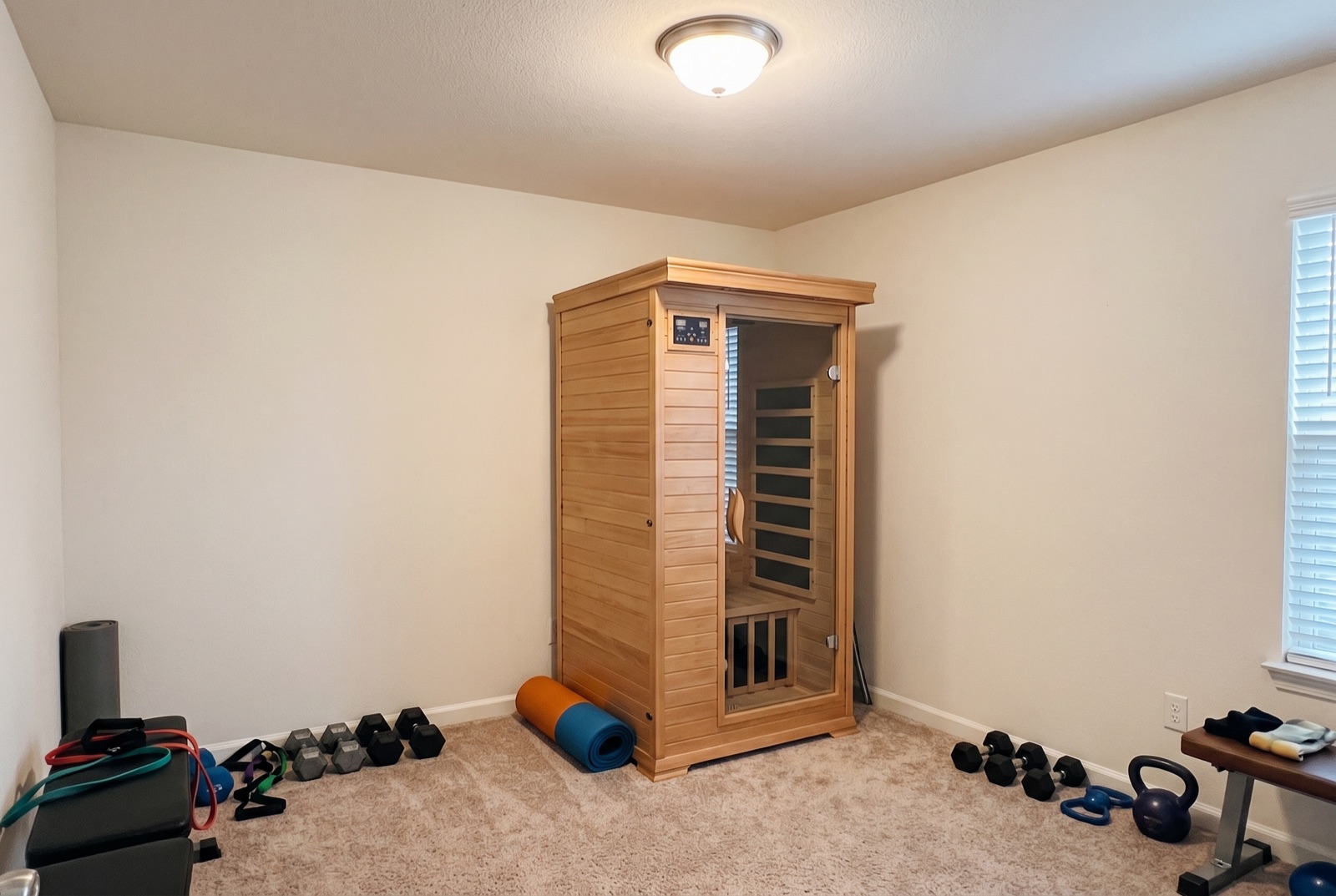 With your sauna